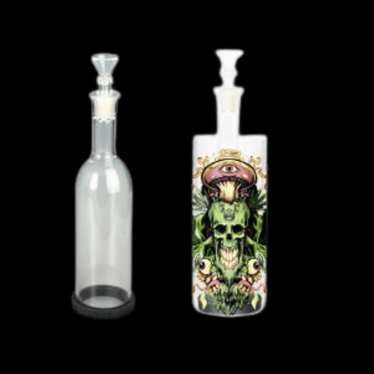 The Skull Bucket Glass Bong — Lift-Out Bottle Edition (18cm)