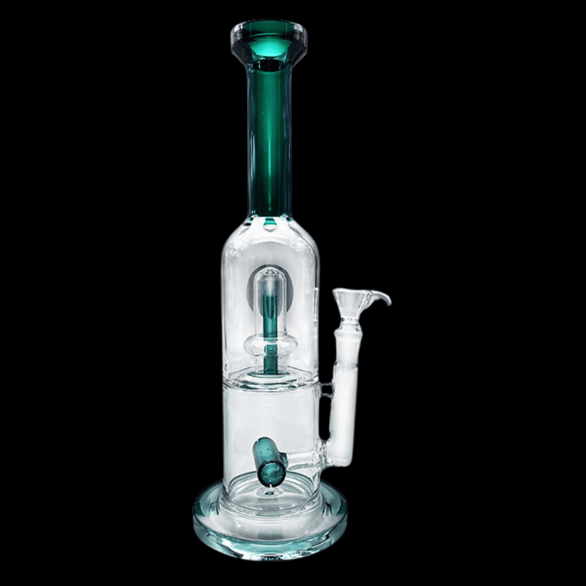 31 cm glass percolator bong with double chamber
