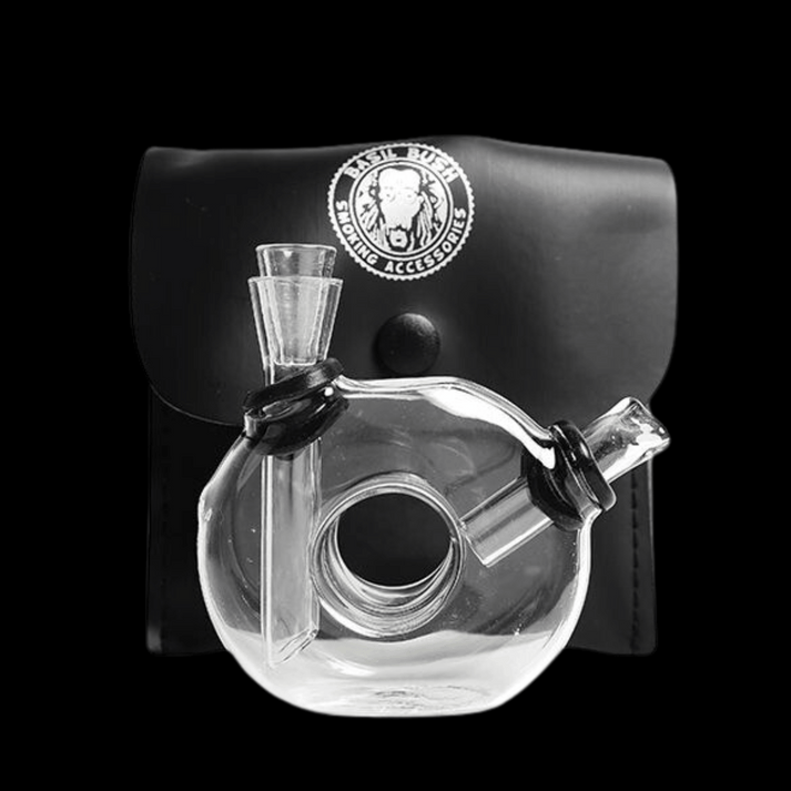 Glass Traveller portable mini bong with protective carry case
