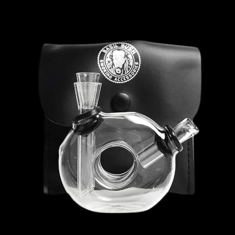 Portable Glass Traveller Bong with protective case