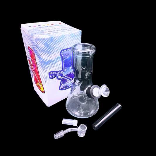 Spectrum Stash 21cm glass bong with gift box and included smoking accessories