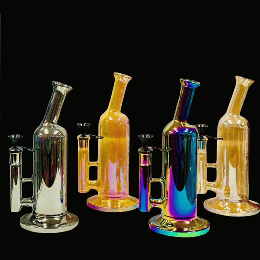 The Hazy Prism Glass Bong — Shiny Finish Edition (27cm)