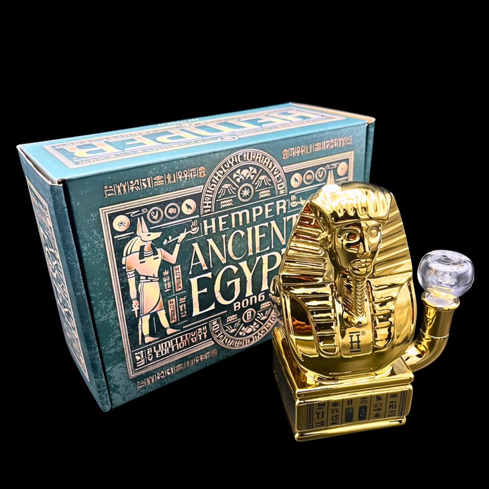 Hemper Golden Pharaoh Ancient Egypt Bong – 14.5cm – Bongs