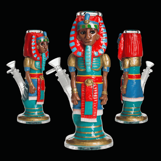 The Pharaoh Glass Bong — King Tut Edition (25cm)