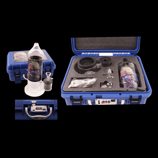LED electric bong kit in lockable case – Einstein design with colour modes