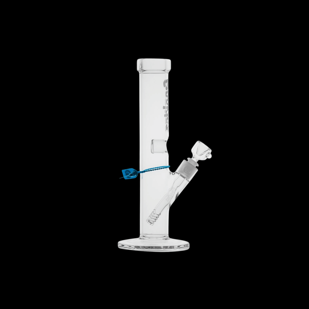 Cookies Original Straight 33cm clear glass bong with ice notches