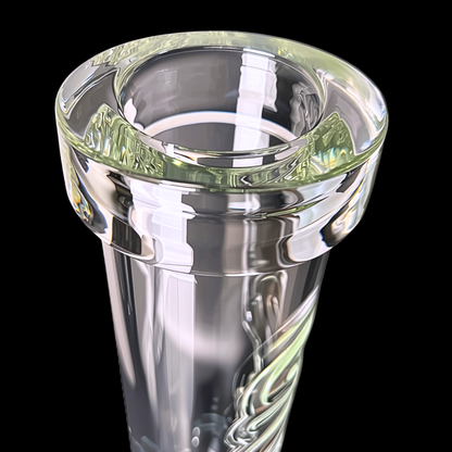 Thick glass mouthpiece on Chongz Phat Tony 7mm beaker bong