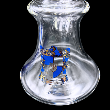 1. Lower chamber and circular base of the Phoenix Star Blue Matrix Reactor bong