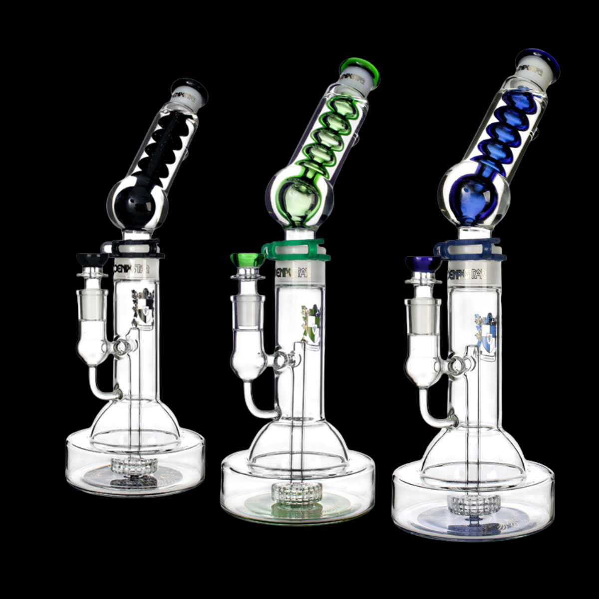 FrostCoil 40cm Glycerin Freezable Condenser Glass Bong – Heavy Base