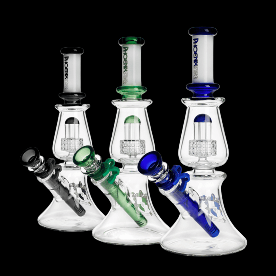 Hoxton Cage Perc Glass Bong 26cm