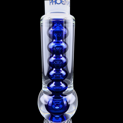 Close-up of the Phoenix Star blue glycerin cooling coil