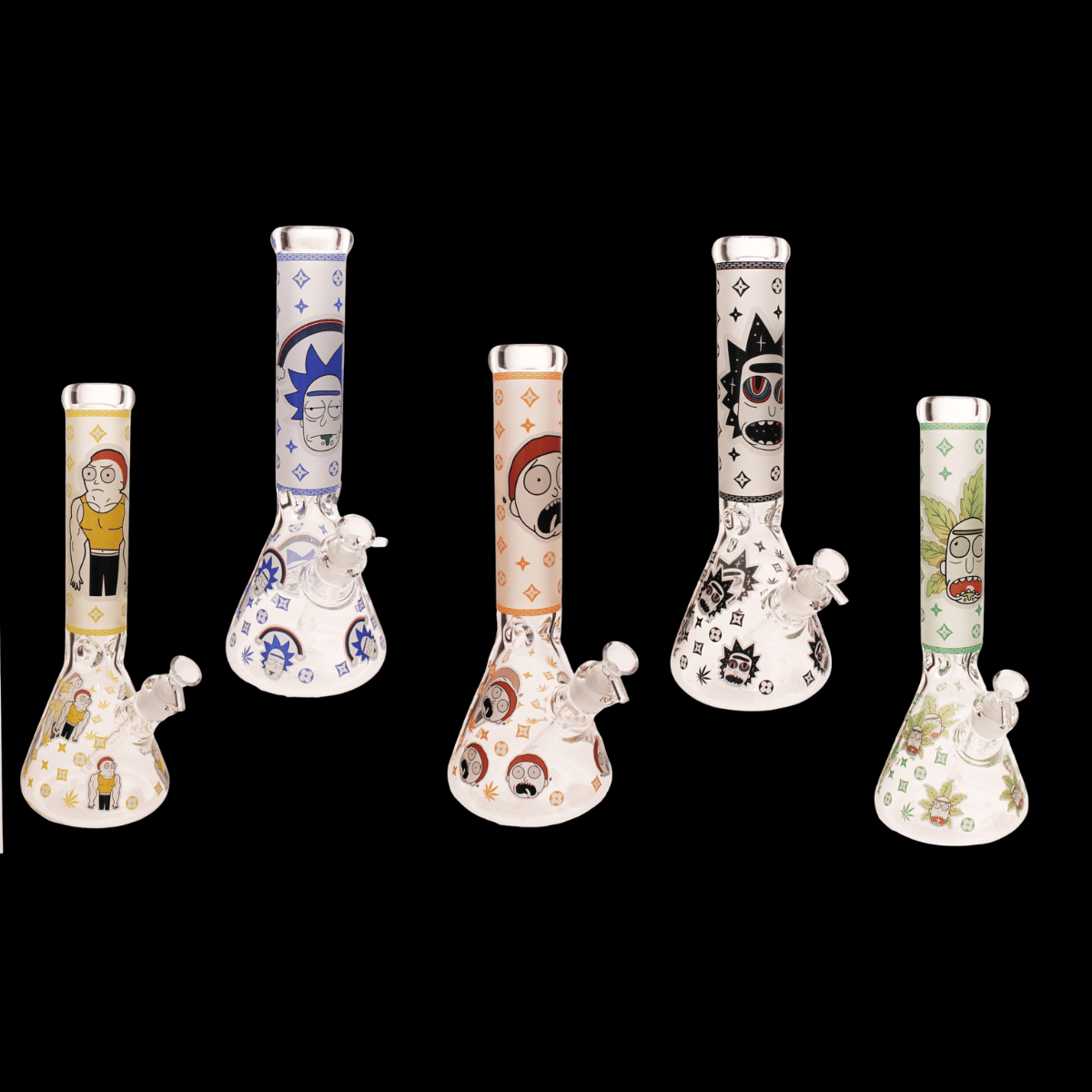 The Cartoon Chaos Ice-Pinch Glass Bong (35cm)