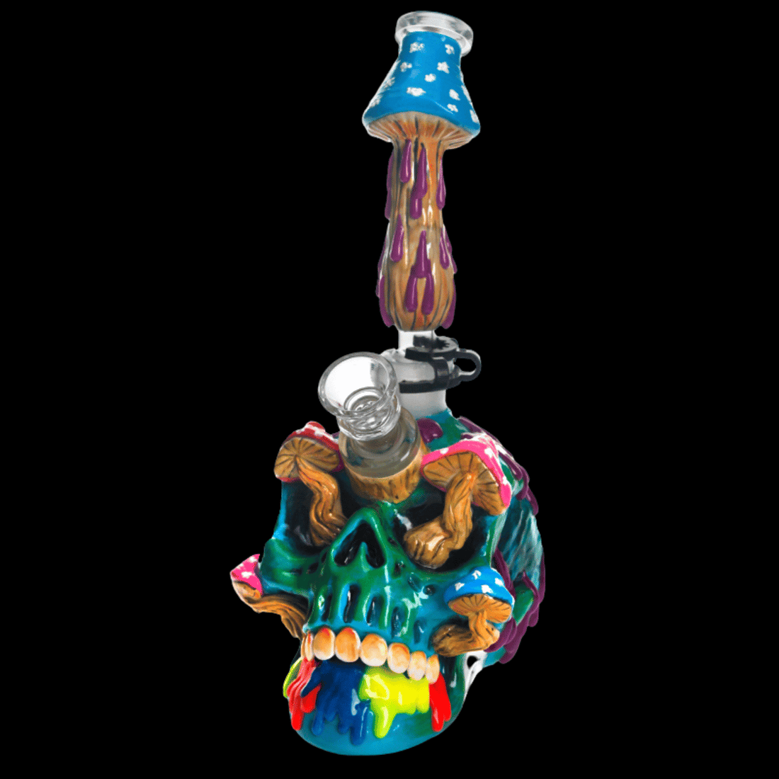 Camden Melt Skull Glass Bong 25cm