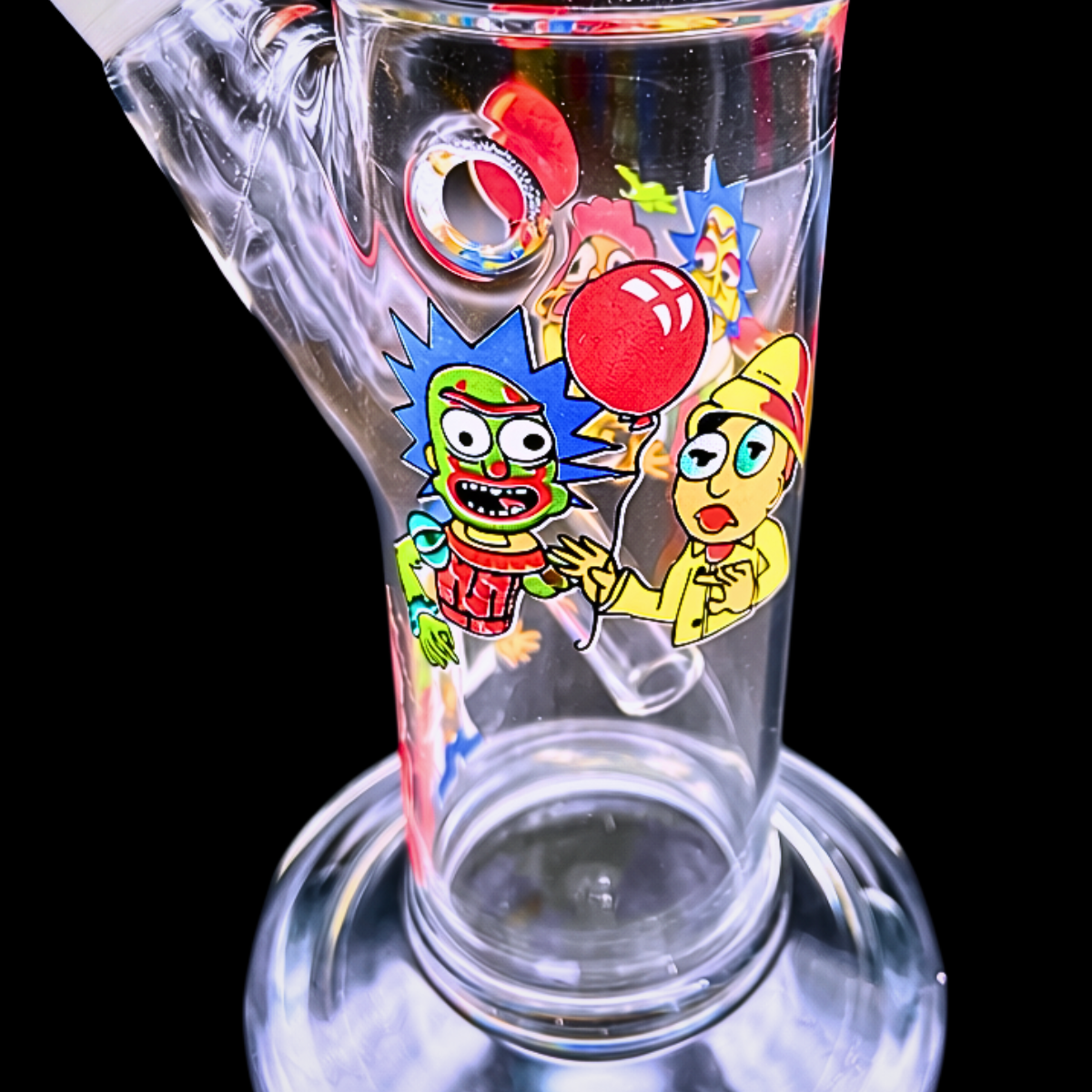 Rick & Morty-Inspired Ice-Twist Glass Bong – 46cm