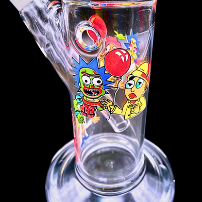 Rick & Morty-Inspired Ice-Twist Glass Bong – 46cm