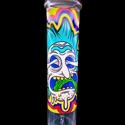 Rick & Morty-Inspired Ice-Twist Glass Bong – 46cm