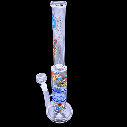 Rick & Morty Double Disc Glass Bong – 35.5cm
