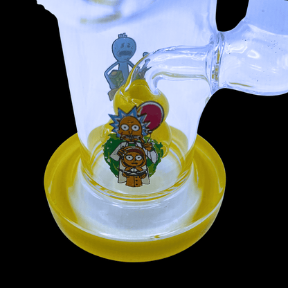 Rick & Morty Micro Cylinder Glass Bong – 11.5cm