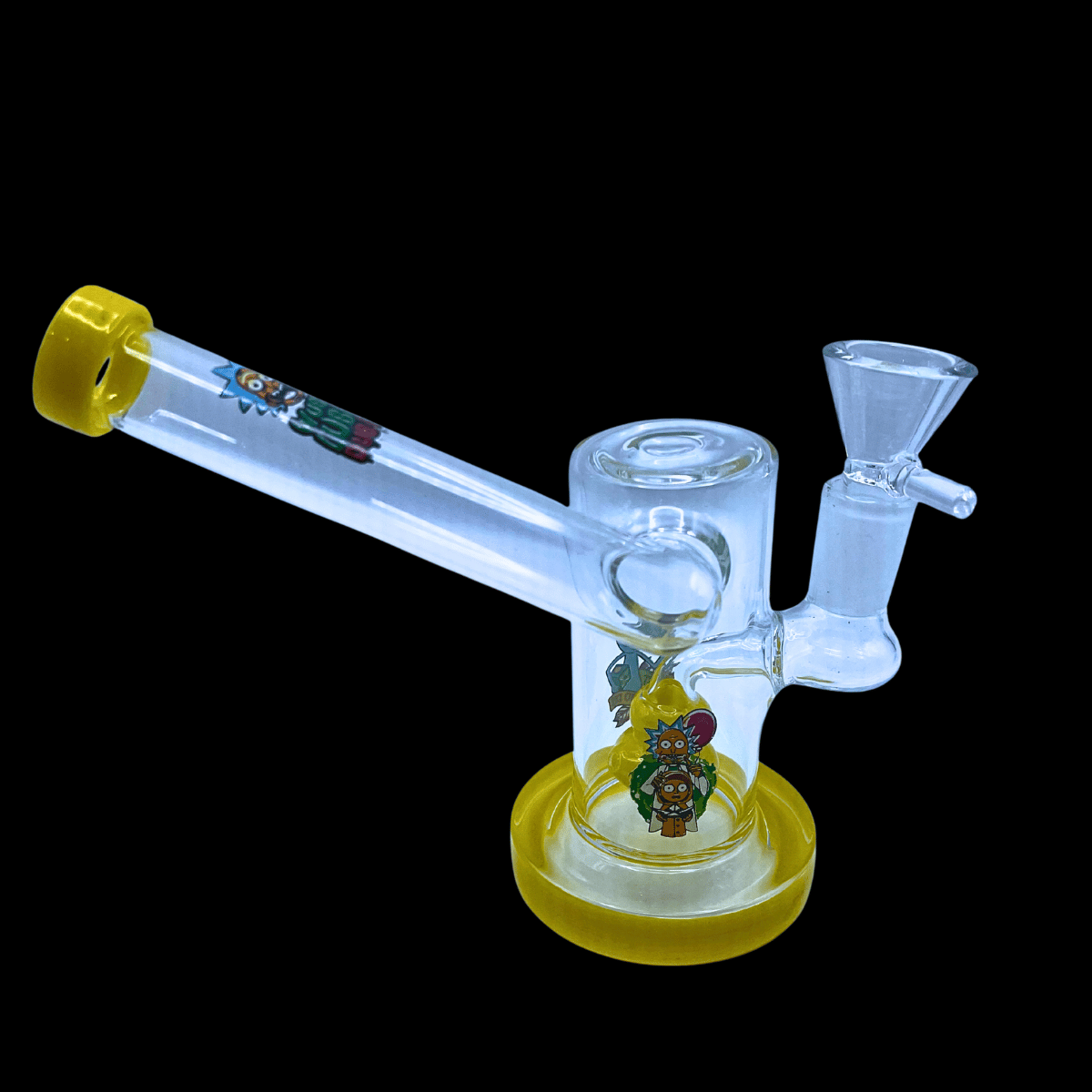 Rick & Morty Micro Cylinder Glass Bong – 11.5cm
