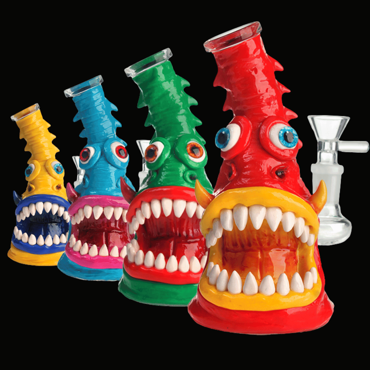 The Freakjaw Glass Bong — Monster Mouth Edition (18cm)
