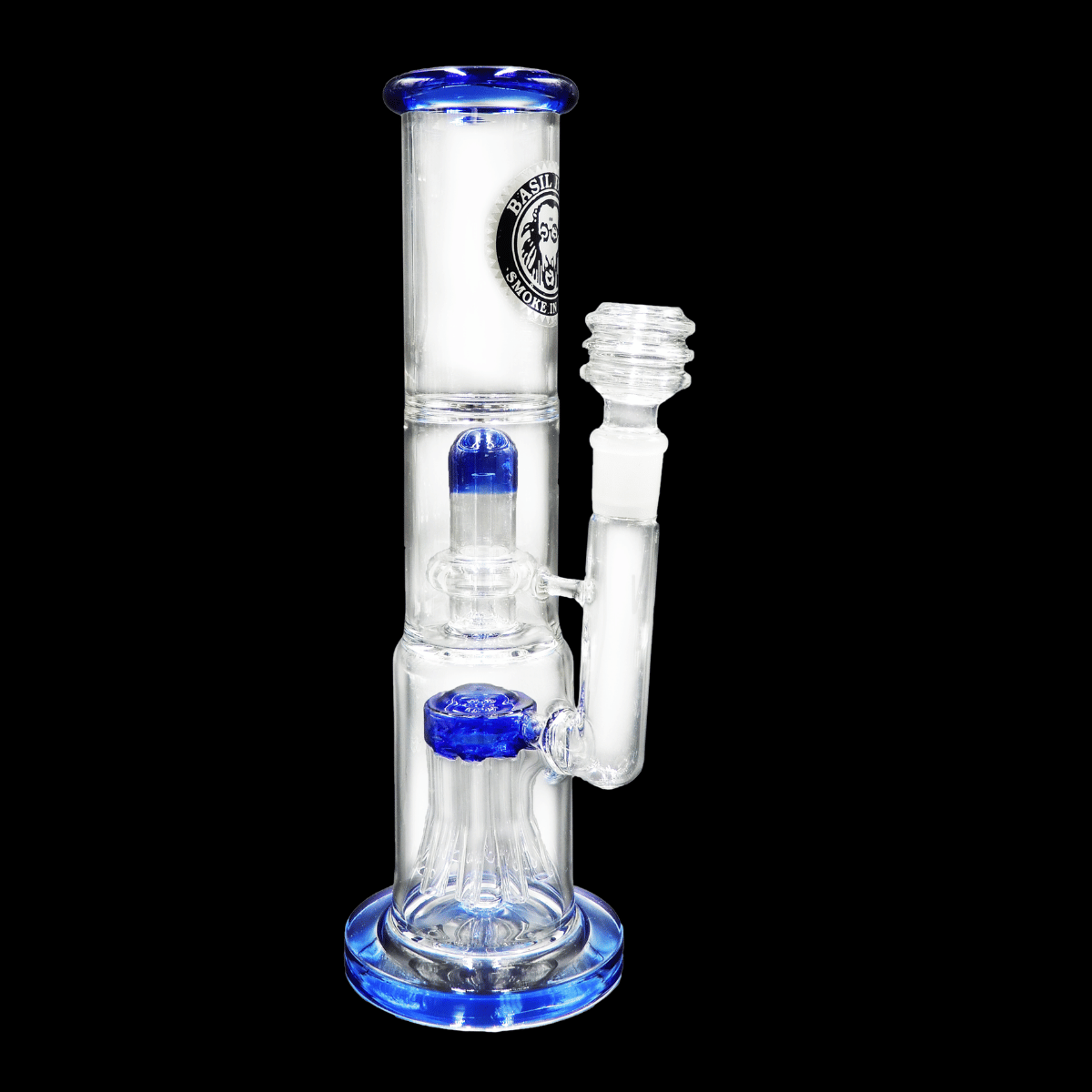TwinFlow Heavy Duty Double Percolator Glass Bong — 30cm