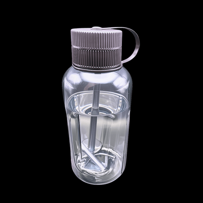 Smoky clear Stealth bottle bong with discreet screw-cap design – 23cm