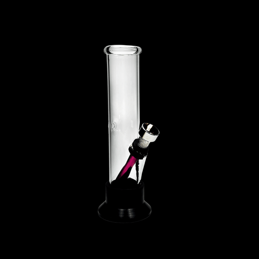 The Pocket Rocket Glass Bong — 16cm Compact Straight Waterpipe