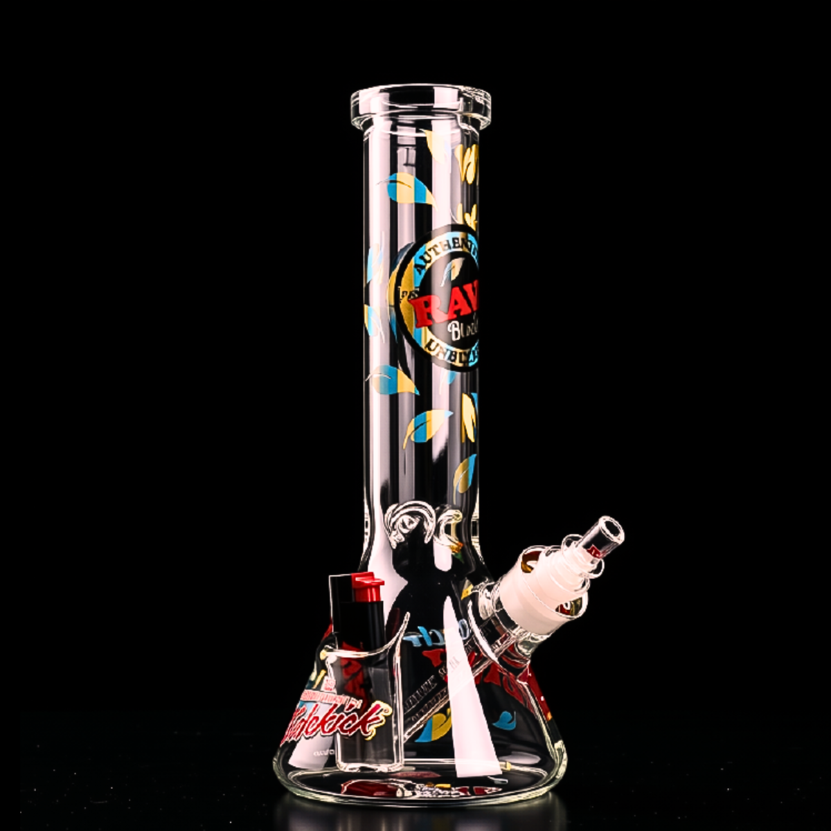  RAW Black x Sidekick limited-edition borosilicate glass bong with Sidekick holster