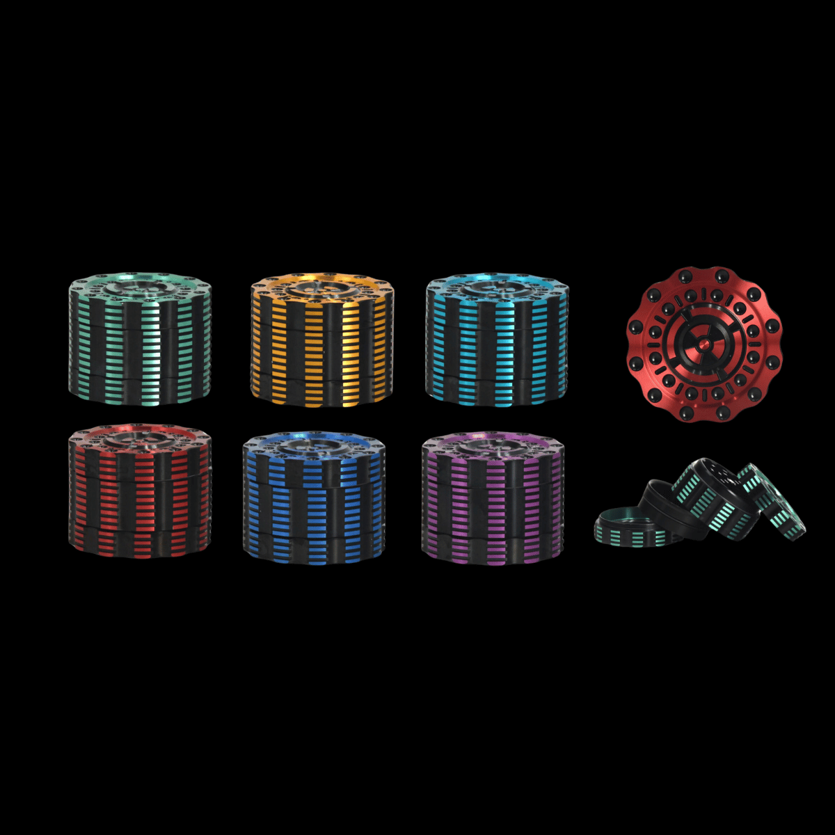The Atomic Bunker Herb Grinder – 60mm 4 Piece Metal Grinder