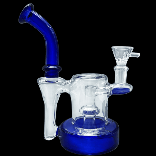 Pocket Reactor Glass Percolator Rig — 19cm Bent Neck