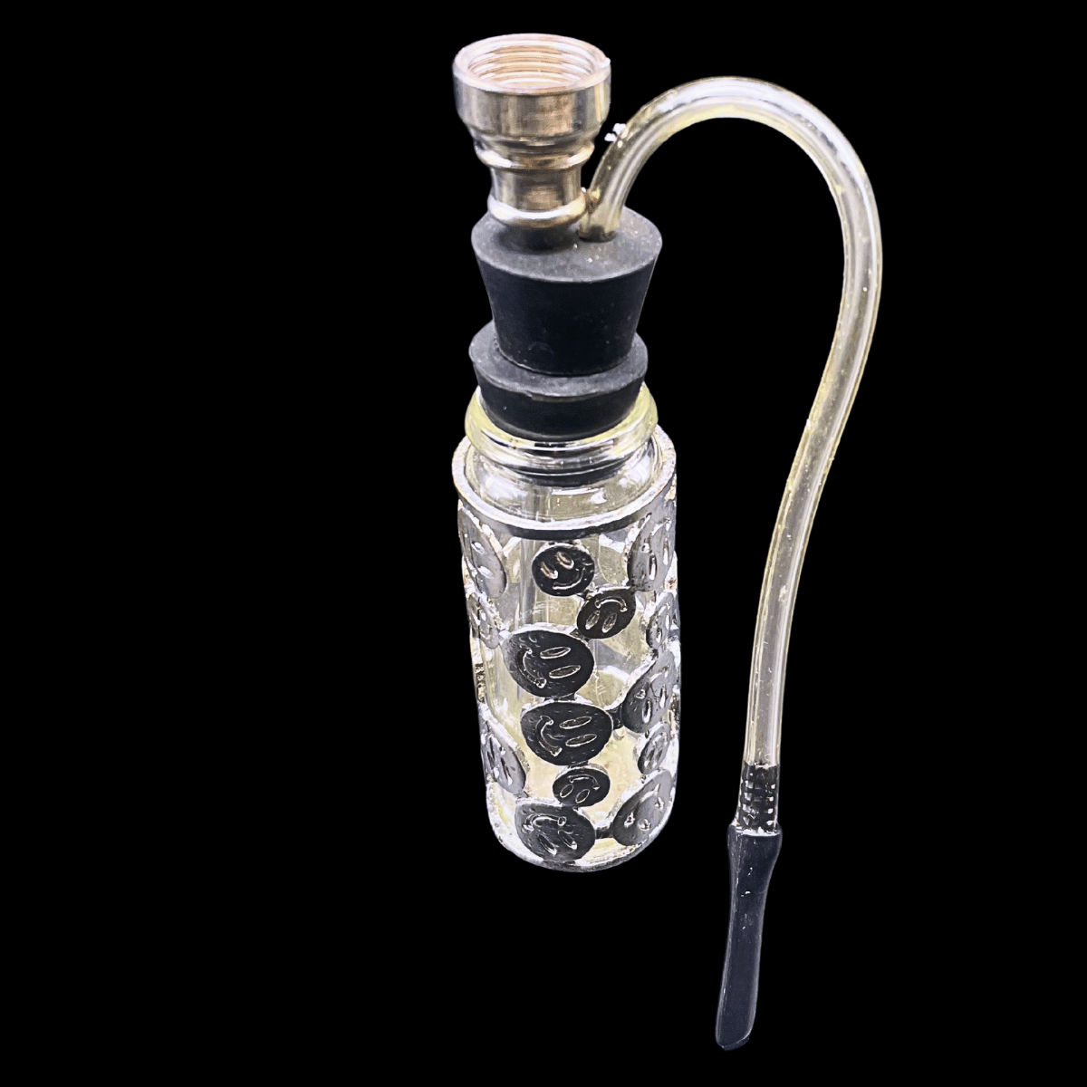 The Leafwrap Mini Glass Bong — Metallic Sleeve Edition (11cm)
