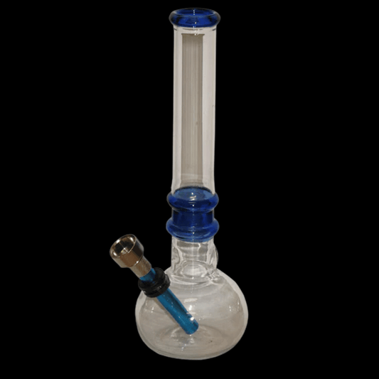 Coloured Glass Bubble Base Bong