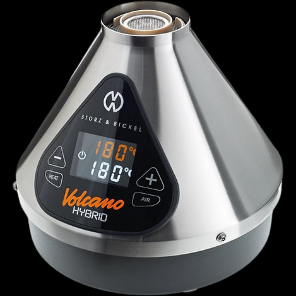 Close-up of the Volcano Hybrid’s digital touch display.