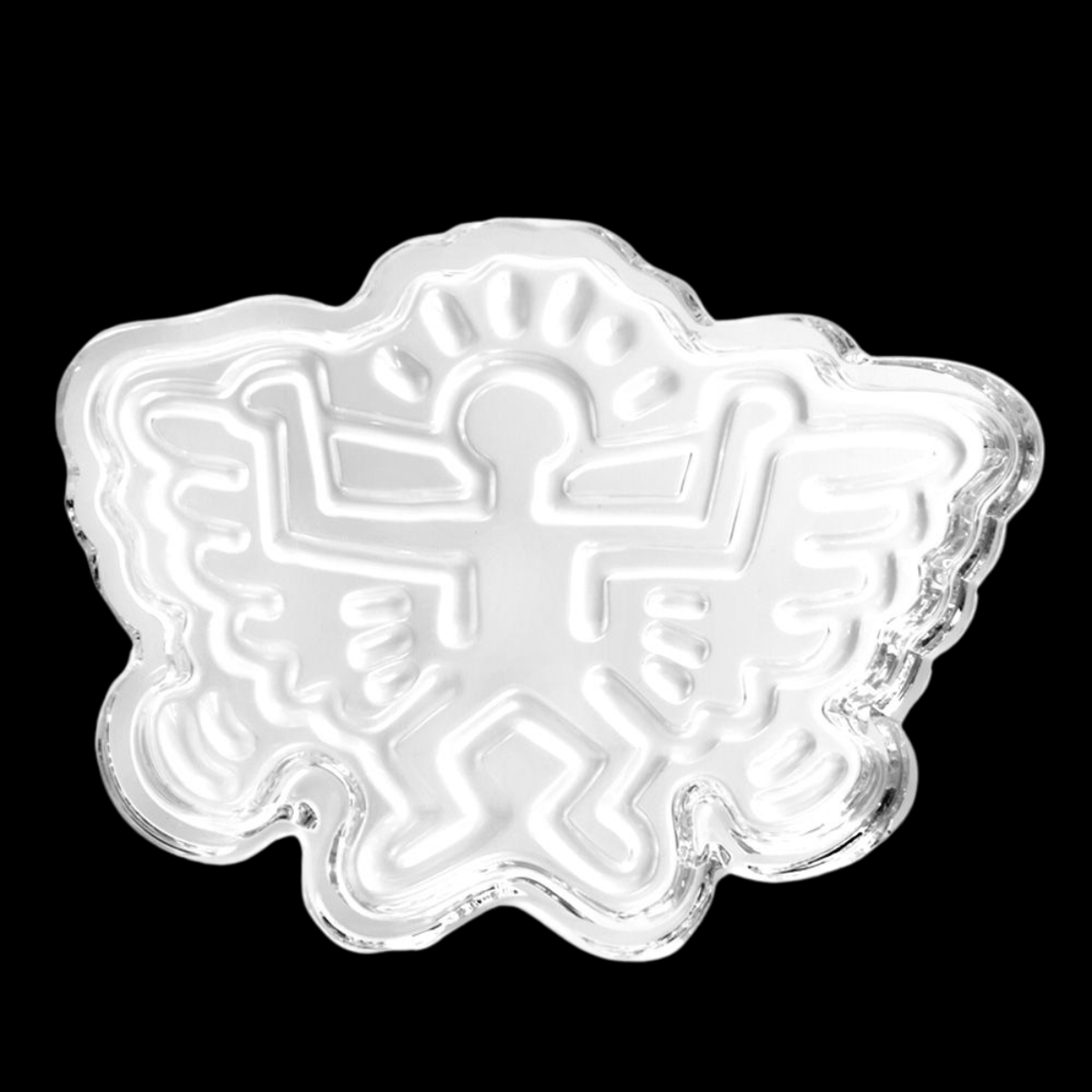 Angel Wings Crystal Glass Ashtray