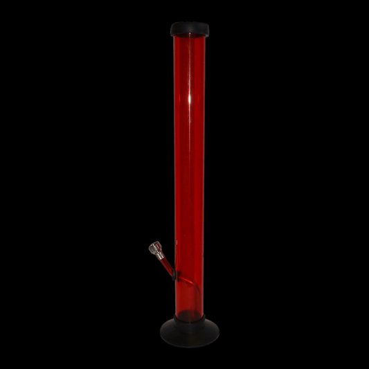 Tall Straight Pipe Acrylic Slim Bong