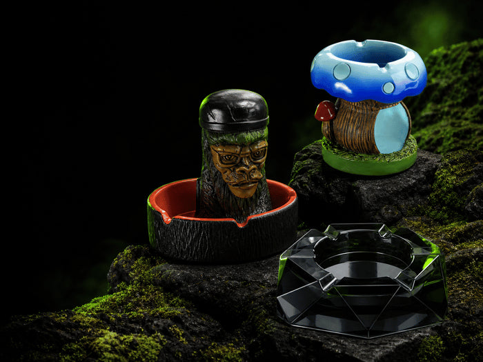 Novelty and glass ashtrays