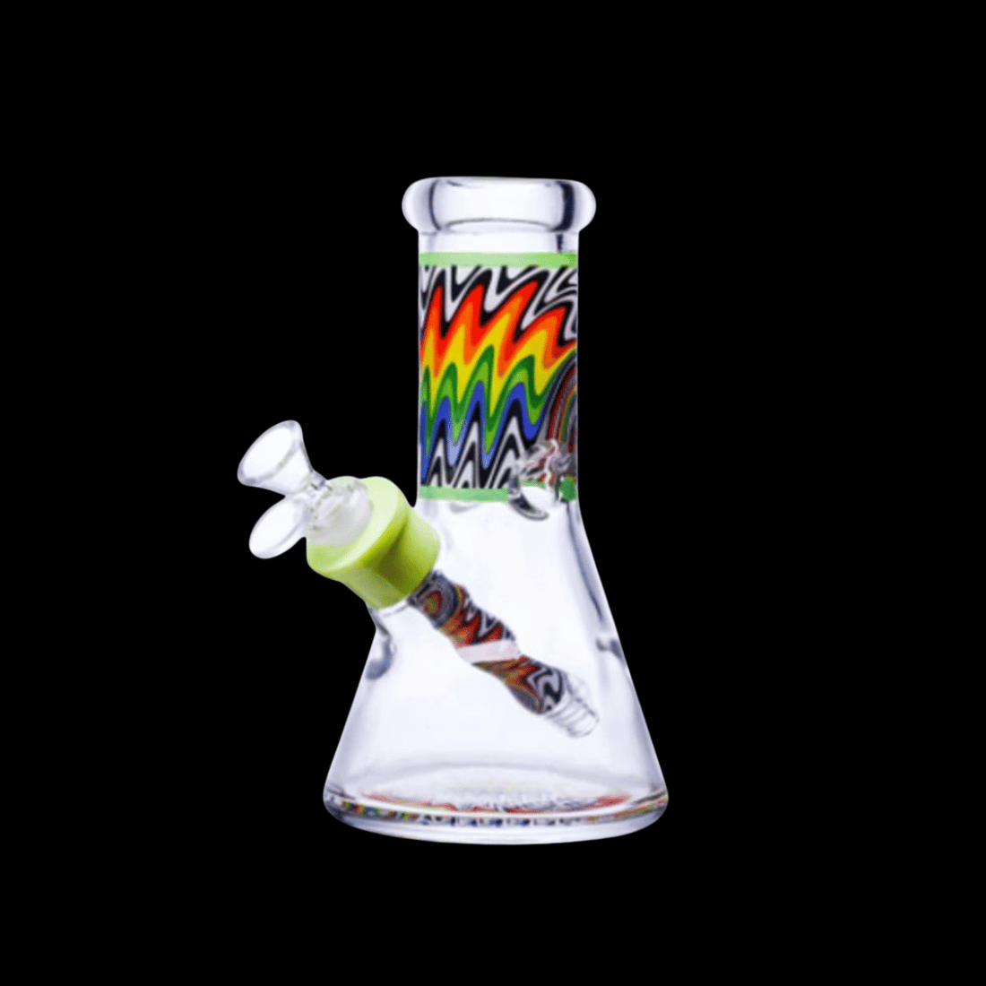 Rainbow Vortex Glass Bong 20cm
