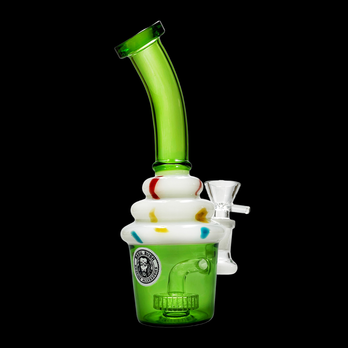 Cupcake Swirl Mini Percolator Bong 18cm – green