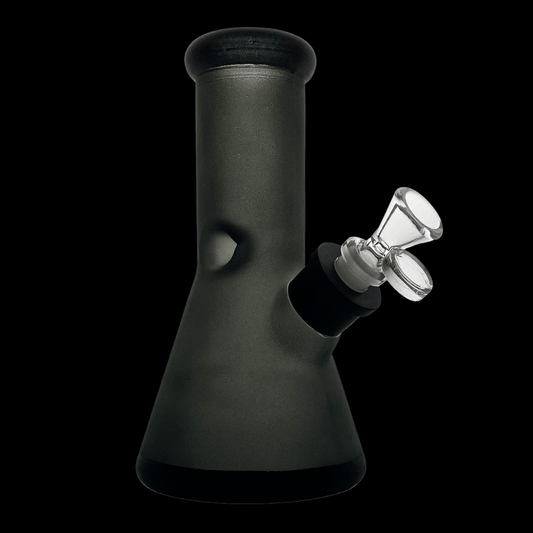 GlacierGlow 20cm Frosted Ice Beaker Glass Bong Kit – Multiple Colours