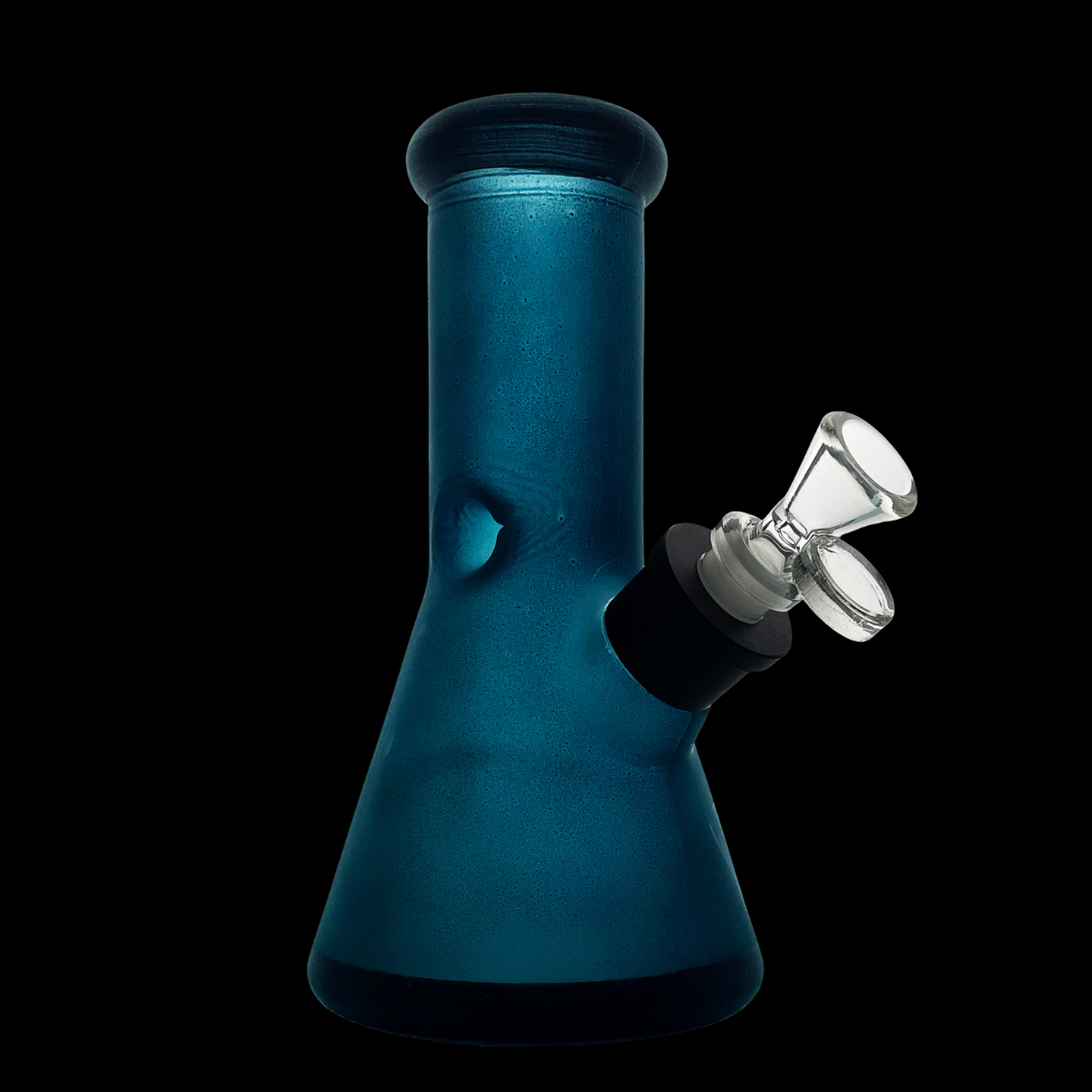 GlacierGlow 20cm Frosted Ice Beaker Glass Bong Kit – Multiple Colours