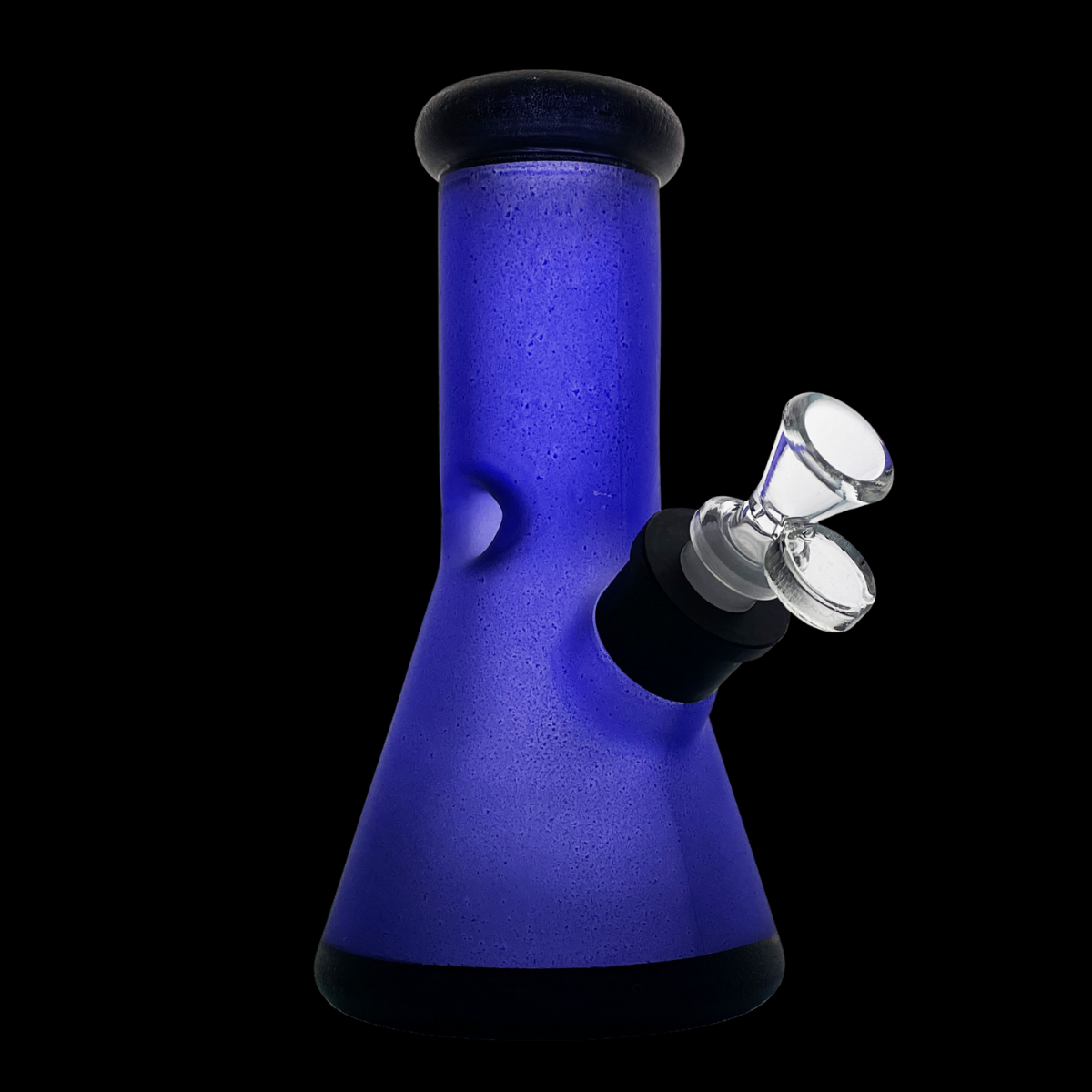 GlacierGlow 20cm Frosted Ice Beaker Glass Bong Kit – Multiple Colours