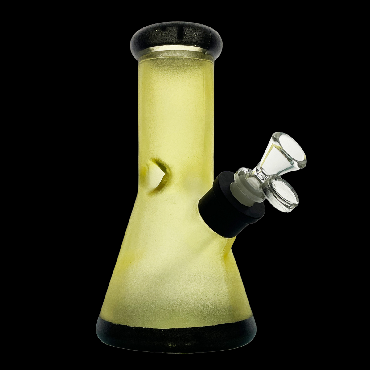 GlacierGlow 20cm Frosted Ice Beaker Glass Bong Kit – Multiple Colours