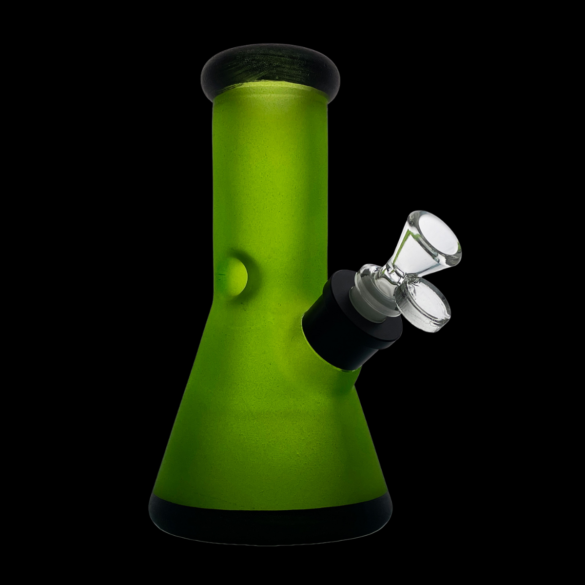 GlacierGlow 20cm Frosted Ice Beaker Glass Bong Kit – Multiple Colours