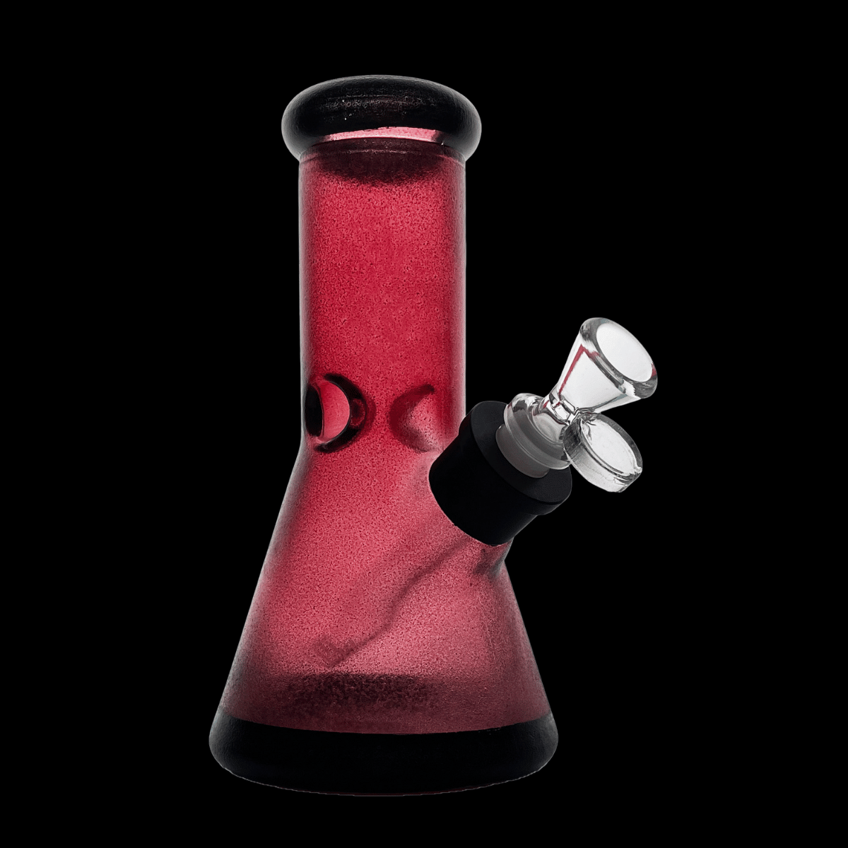 GlacierGlow 20cm Frosted Ice Beaker Glass Bong Kit – Multiple Colours