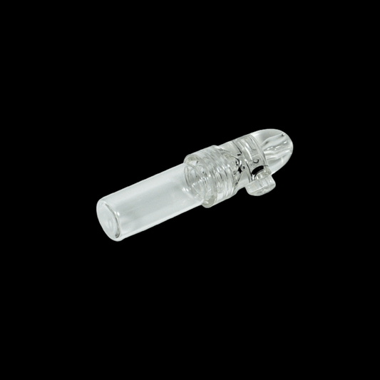 Clear large snuff bottle / vial with screw-cap — not for cocaine