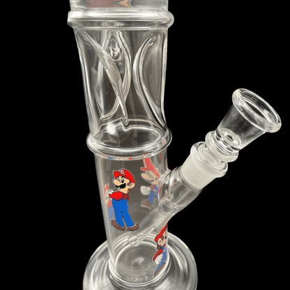 Mario Mushroom Kingdom Glass Ice Twist Bong – 46cm