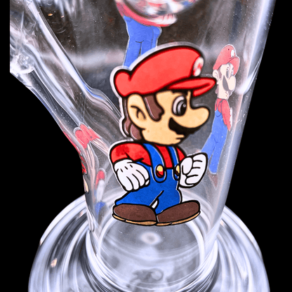 Mario Mushroom Kingdom Glass Ice Twist Bong – 46cm