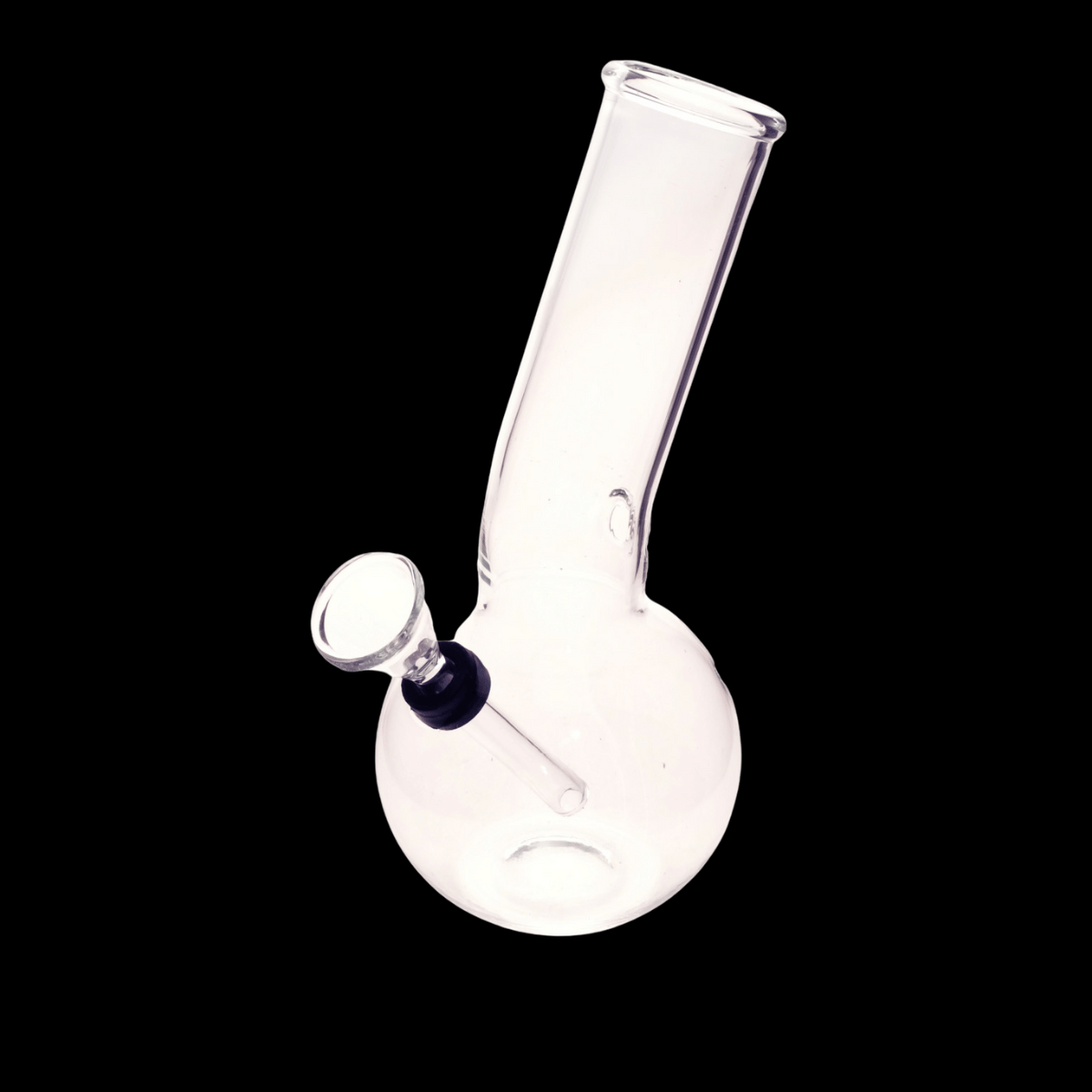 PocketBubble 17.5cm clear mini glass bong with bubble base