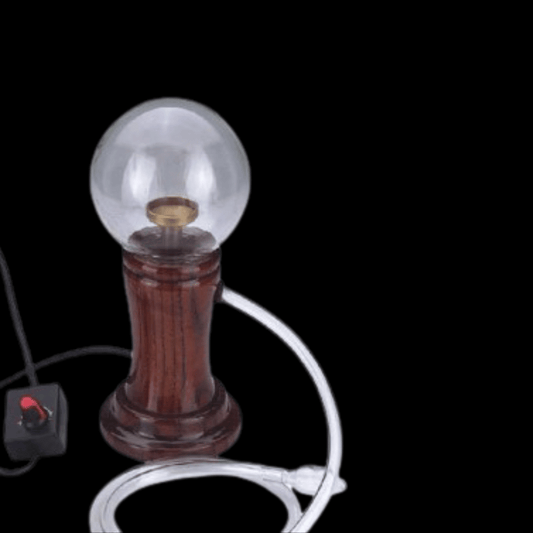 Vaporiser 800 – classic desktop vapouriser with glass globe, wooden base and hose tube